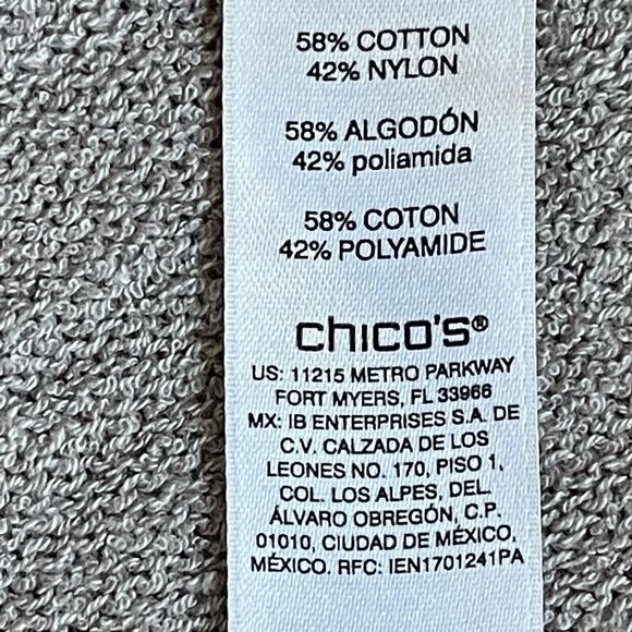 Chico's Knit Sweater Top Women's Size 1 (US M/10) Beige Tan Drop Shoulders 3/4 - Picture 4 of 13